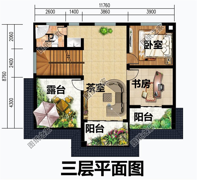 歐式新農村自建三層建筑施工設計圖