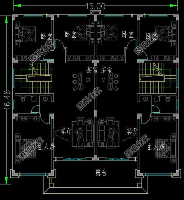 中式雙拼別墅設計，兄弟合建，日子越過越紅火
