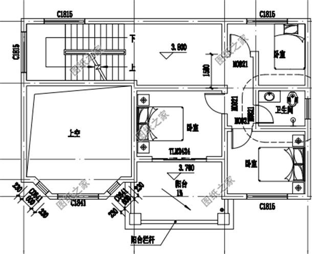 農(nóng)村90平米兩層小別墅戶型圖，簡(jiǎn)單溫馨，最適合咱農(nóng)村建