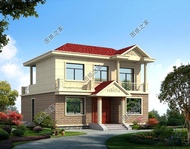 農村新款二層房屋設計圖，每天進進出出，怎么著也得認真挑一下吧