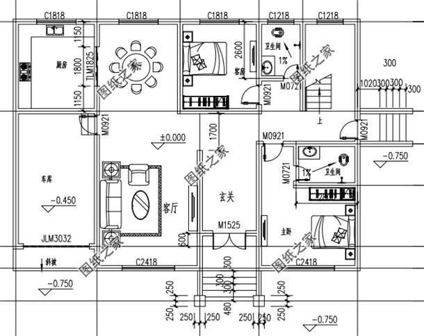 農村新款二層房屋設計圖，每天進進出出，怎么著也得認真挑一下吧