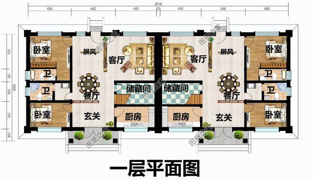 農村一宅兩戶兄弟房效果圖，這樣建房，準沒錯