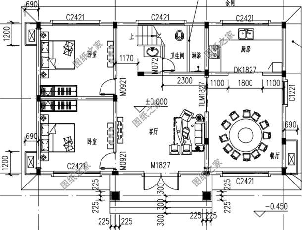 100平方二層小洋樓，3套最新出爐戶型圖，今年建房不愁沒款式