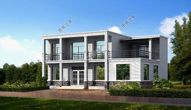 三款農(nóng)村平頂自建房效果圖，肆意享受屋頂花園，這樣的房子誰不喜歡？