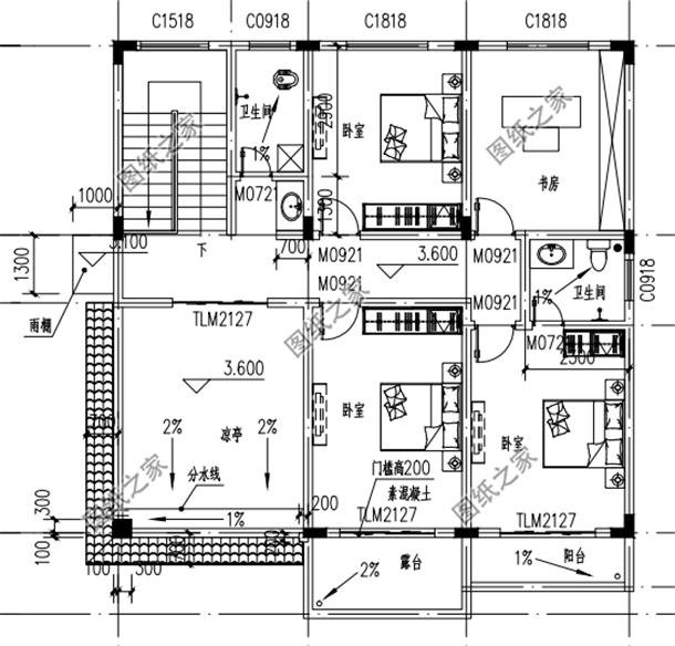農村簡單二層別墅圖，效果圖和平面圖都有，最新推薦