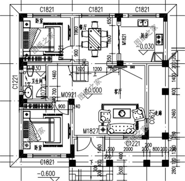 農村簡單二層別墅圖，效果圖和平面圖都有，最新推薦