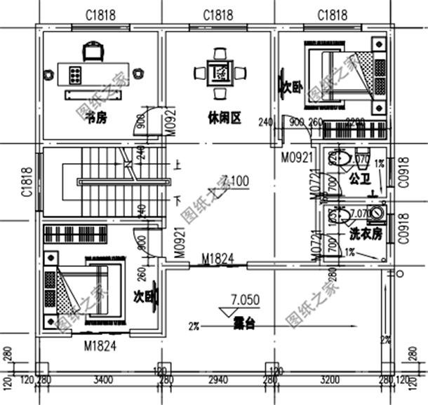 農村自建房三層樓外觀效果圖，大氣內部布局都無可挑剔