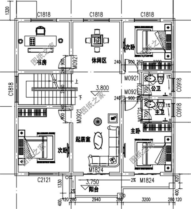 農村自建房三層樓外觀效果圖，大氣內部布局都無可挑剔