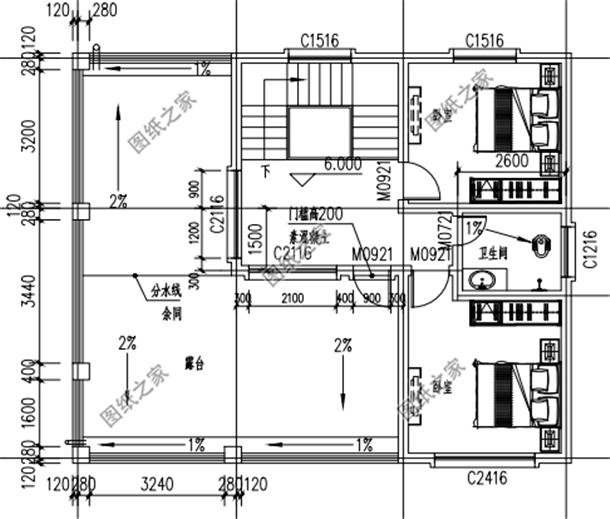 最流行現代簡約別墅外觀圖，有效果圖和布局圖，實用是最大特點