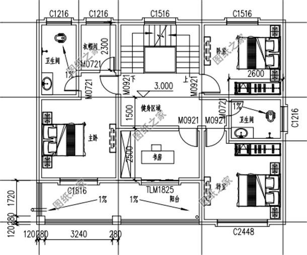 最流行現代簡約別墅外觀圖，有效果圖和布局圖，實用是最大特點