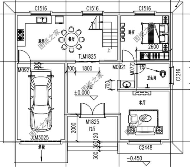 最流行現代簡約別墅外觀圖，有效果圖和布局圖，實用是最大特點