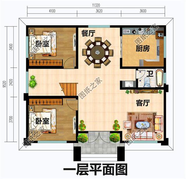 農村二層半小戶型別墅設計圖，村里建一棟，鄰居看了都羨慕