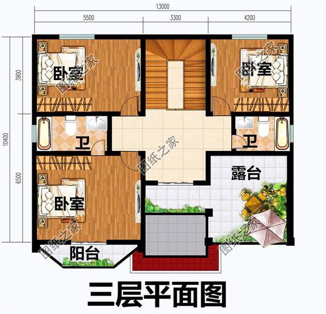 農村二層半小戶型別墅設計圖，村里建一棟，鄰居看了都羨慕
