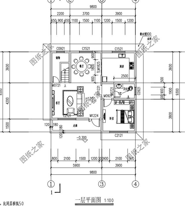 農村90平米二層樓房設計圖，小巧精致，簡單容易建
