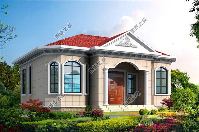 農村一層自建房設計圖，10萬左右就能建，養老別墅就該這么建