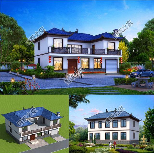 自建房16x12米設計圖紙，實用又大氣，這才是我想要的農村生活