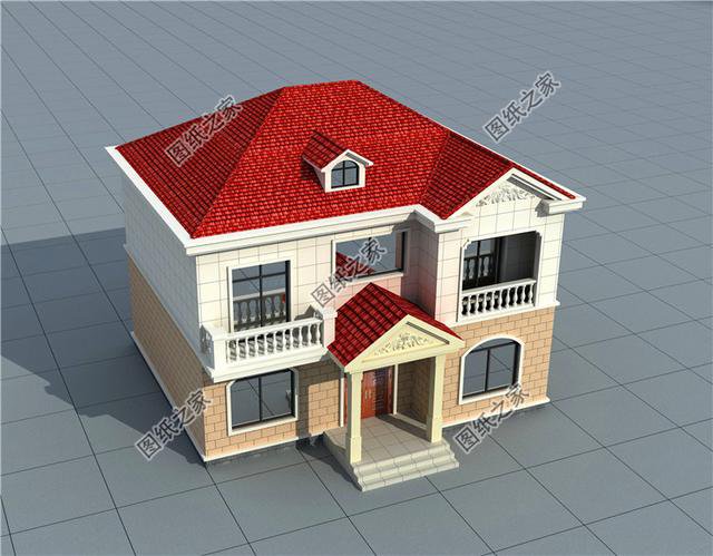 農村20萬二層樓房圖片戶型圖，造價經濟住著舒適，第三套最襯我心意