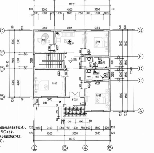 新款占地11×12米農村自建房設計圖，最適合農村的二層別墅，耐看又實用