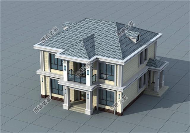 新款占地11×12米農村自建房設計圖，最適合農村的二層別墅，耐看又實用