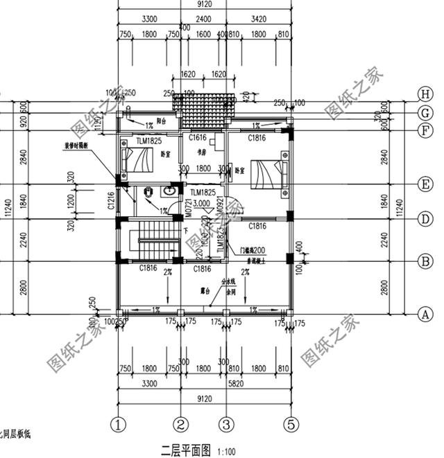 兩層90平自建房設(shè)計圖，戶型雖小，但是給我省不少錢了