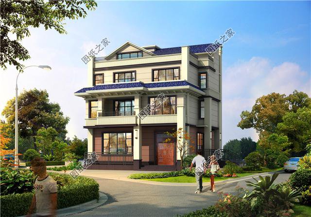 三款三層半四層別墅設計圖，超適合四代同堂的大家庭建房，多臥室設計