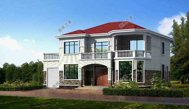 帶洗衣房的農(nóng)村二層樓房圖，性價(jià)比高不說(shuō)，父母孩子都喜歡的戶型