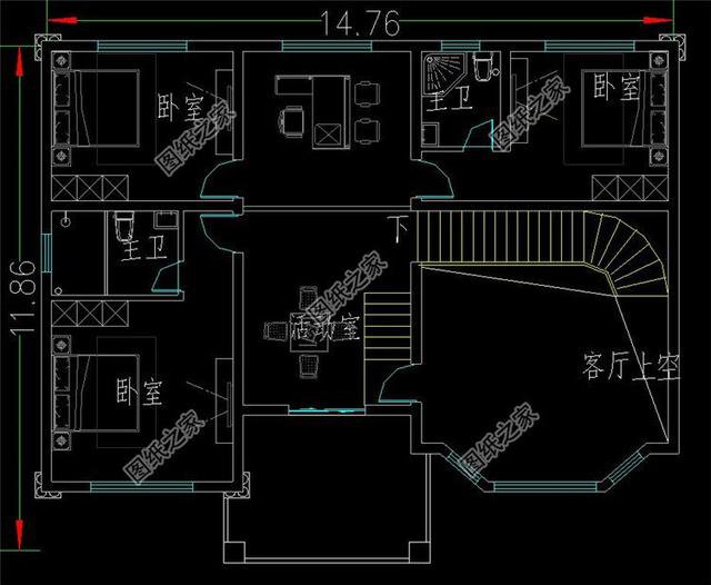 12×14農村二層樓房效果圖以及戶型圖，你會建這么高逼格的別墅嗎？