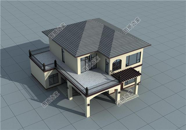 12×14農村二層樓房效果圖以及戶型圖，你會建這么高逼格的別墅嗎？