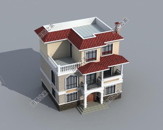 80平農(nóng)村三層小面積別墅設(shè)計(jì)，自然淳樸，這才是真正的享受生活