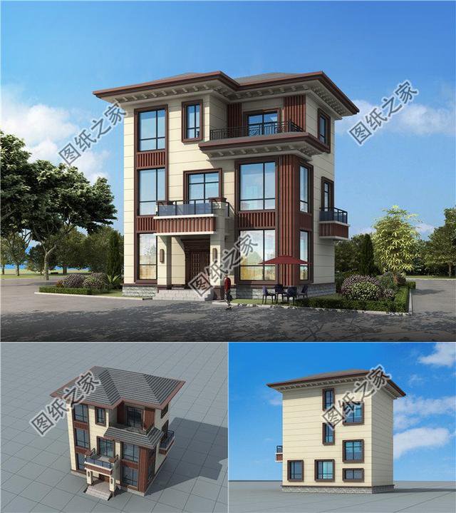 80平農(nóng)村三層小面積別墅設(shè)計(jì)，自然淳樸，這才是真正的享受生活