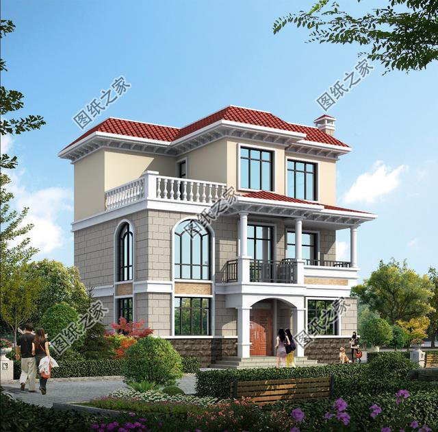 80平農(nóng)村三層小面積別墅設(shè)計(jì)，自然淳樸，這才是真正的享受生活