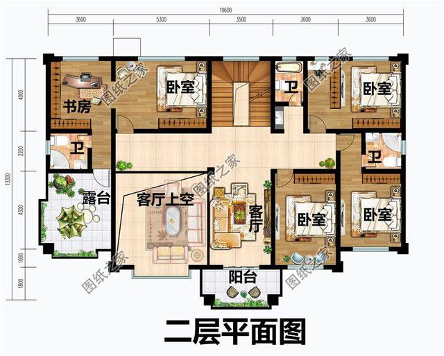 5開間三層自建房設計圖，獨一無二，把田園美景送到家