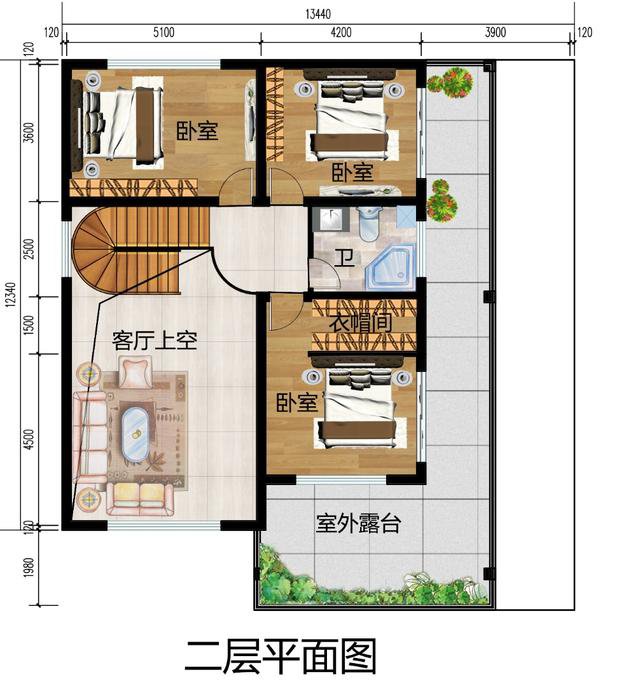 150平二層別墅設(shè)計，第三款帶中式元素，回鄉(xiāng)建完過理想生活
