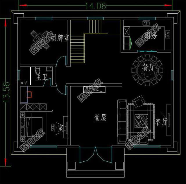 適合老家建的三十萬左右二層樓房圖，配色清新雅致，來看看