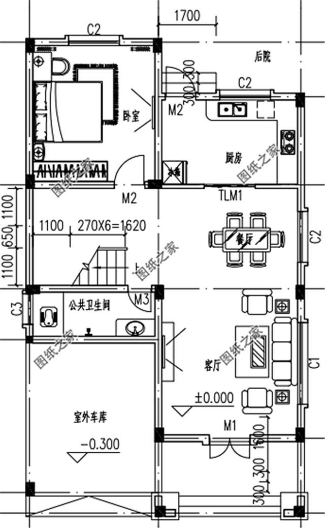 帶車庫的農村建房圖片，農村建房車庫必須有，實用大氣