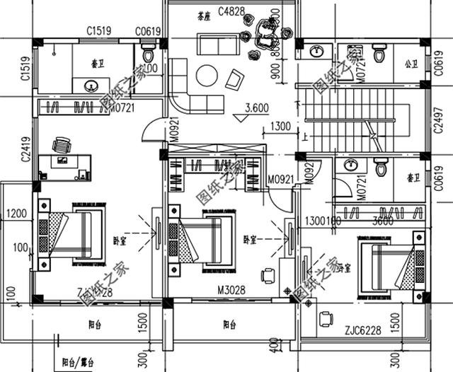 150平米左右二層別墅設(shè)計(jì)圖，農(nóng)村別墅這樣建，城市樓房一樣好看