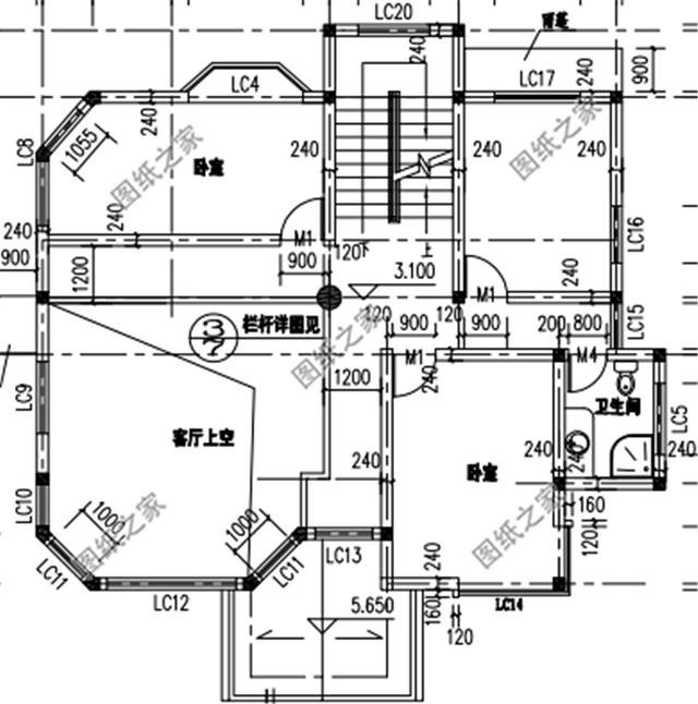 三層復(fù)式別墅戶型圖，農(nóng)村經(jīng)典戶型，全家老小都喜歡