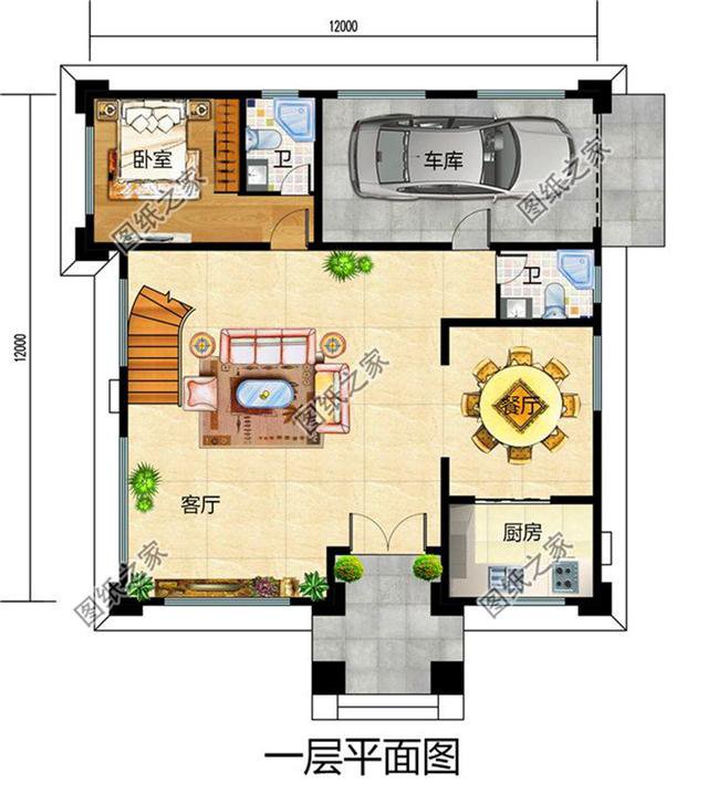 農村三層半普通樓房外觀設計圖，農村建房子的首選，我最喜歡第三套