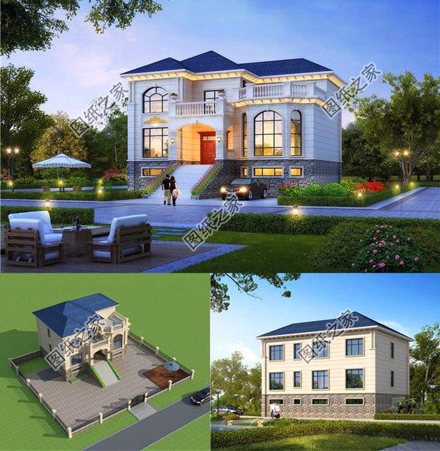 農(nóng)村帶地下室二層樓房設(shè)計(jì)圖，非常上檔次，一點(diǎn)不輸給高層