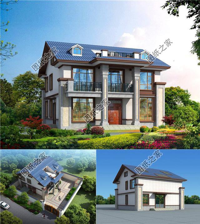 二層半建房圖紙設計圖，簡單又好看，村里人看了都喜歡