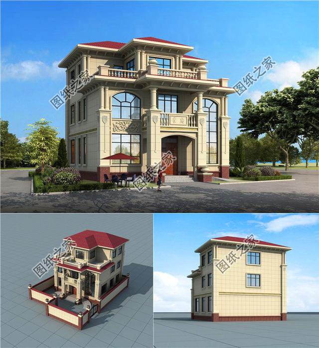 二層半建房圖紙設計圖，簡單又好看，村里人看了都喜歡