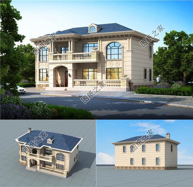 歐式二層別墅設計圖，永遠不過時的款式，千萬豪宅都換不走