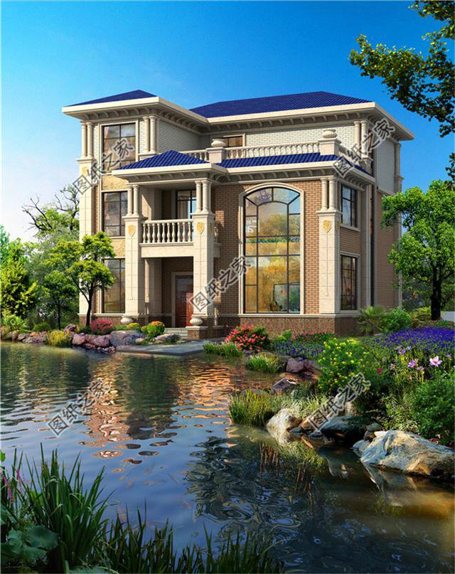 農村普通三層樓房平面圖，第一款帶車庫，第三款最實用