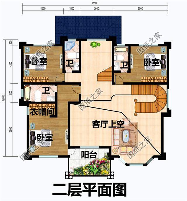 現(xiàn)代獨(dú)棟三層別墅設(shè)計(jì)圖，年輕人的最愛，建好絕對(duì)滿意