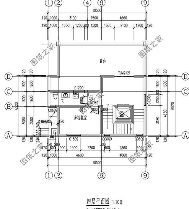 農村三層半自建房設計圖紙，戶型大氣房間多，大家庭朋友可以參考