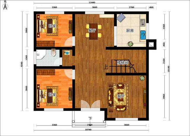 農村13萬二層別墅設計圖，農村自建房選這套怎么樣？