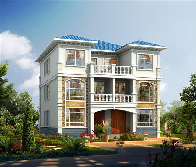 兄弟三層雙拼別墅設計圖，哥倆在村里建上一棟那是相當厲害了