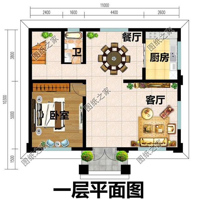 面寬11米三層別墅設計圖，帶超大露臺，第三棟人見人愛