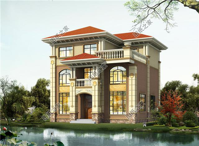 面寬11米三層別墅設計圖，帶超大露臺，第三棟人見人愛