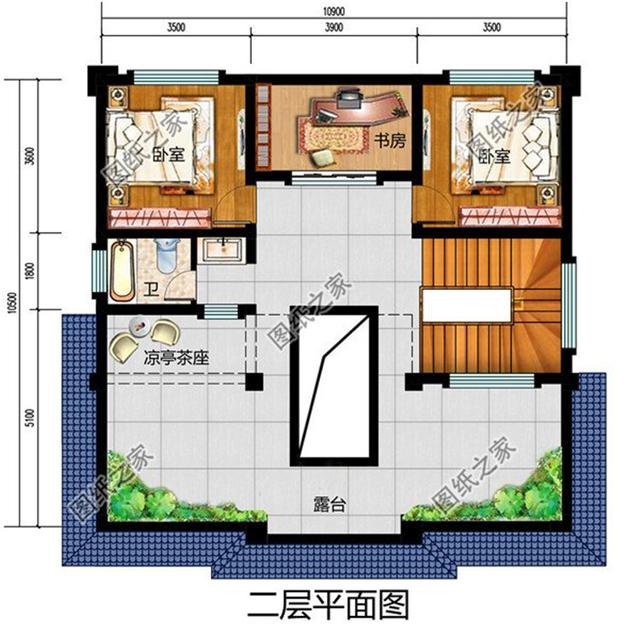 農村四合院別墅設計圖，建房戶型千千萬，唯有四合院最合適